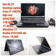 Msi GL75Gaming LaptopCore i7-10875H