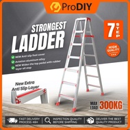 7 Step ladderman Commercial ladder Foldable Aluminium Ladder Foldable MultiPurpose Tangga Lipat Heavy Duty Double Sided