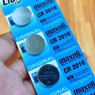 1 Buah Batrai Lithium Type CR 2016 Maxell Batterai Maxell CR 2016 3V