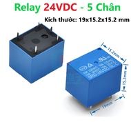 Hộp 100 Con Relay rơle 5V/12V/24V 5 Chân 10A