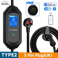 AFYEEV 3.6kW EV Charger Cable Type2 IEC62196-2 to 3 Pin Plug 10M Electric Car Charger, Type 2 Chargi