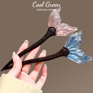 High-quality glass fishtail hairpin - luxury women's hair accessory VIP68