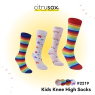 CITRUSOX Stripes Star Rainbow Knee Children Kids Socks (Free Size, Tube socks design) #2219