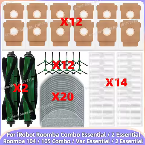 Fit For iRobot Roomba Combo Essential/ 2 Essential, Vac 2 Essential, 104 / 105 Combo Parts Main Side