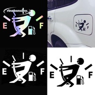 RINABONSINY  Guzzler Decal Funny Reflective High Gas Consumption Gage Empty Sticker