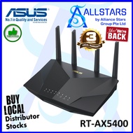 (ALLSTARS : We Are Back Promo) ASUS RT-AX5400 Dual Band Smart WiFi 6 Router / Wireless-AX (Warranty 3years with Avertek)