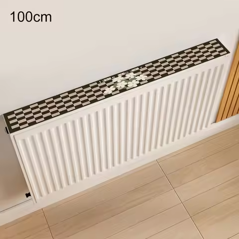 Radiator Dust Cover For Home Use, Cotton And Linen Fabric With Built-in Magnet, Breathable Design To