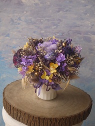 紫色薰香.薰衣草色調.生日.升遷.開幕.乾燥.永生花送禮首選.