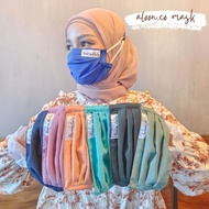 DRAWSTRING HIJAB MASK - COMBINATION MASK (PART 2) - 2-PLY CLOTH MASK LAYER/ BY ALOON.CO