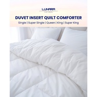 LUNARA Duvet Insert Quilt Comforter Plain T200 All Sizes Fluffy White Bestseller