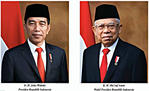 Poster Presiden Dan Wakil Presiden (2019-2024) Uk 25X35