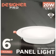 SIRIM LED Downlight 6 Inch 20W Round｜6500K Daylight｜Lampu Downlight｜Energy Saving｜2 Years Warranty