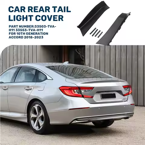 Car Tail Light Trim Plate 33503-TVA-H11 33553-TVA-H11 For Honda Accord 2018-2023 Rear Tail Lamp Deco