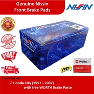 Genuine NISSIN Front Brake Pads for Honda City (1997 - 2002)