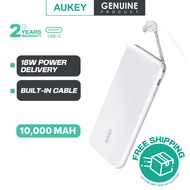 AUKEY PB-N73C (White) 10000mAh USB C Universal Powerbank for Android Device