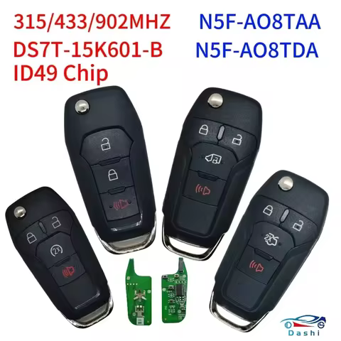 Da Shi ID49Chip Auto Smart Control HU101 Key Blade Remote Car Key for Ford F150-F550 Fusion Explorer
