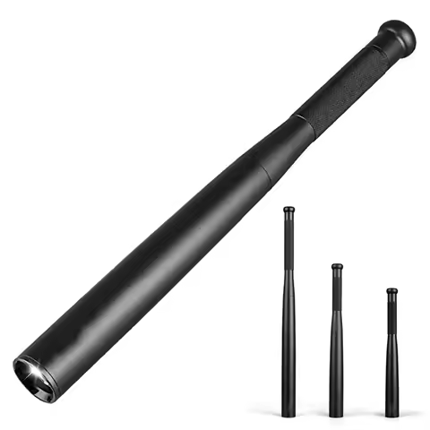 Security Flashlight Stick Outdoors Emergency Personal Torch Supplies Extended Baseball Baton Anti Ri