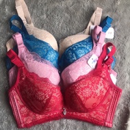 Elisa Bra (K-A7) size 32-38 Fat Cover Bra Elegant patterned/ Underwire-free/