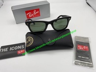 Fashion Kacamata RayBan Wayfarer RB2140 54 Black Glossy Original 