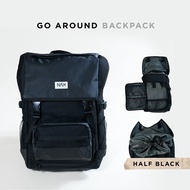 NAK Go Around Backpack (กระเป๋าเป้ Laptop พร้อมช่องอเนกประสงค์) สี Half Black