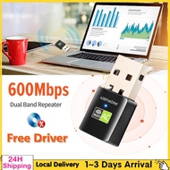 Free Driver 5Ghz WiFi Adapter For Laptop PC USB Wi-Fi Dongle Dual-Band 600Mbps AC Wi-Fi Receiver Wir