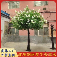 Artificial Tree Simulation White Cross-Border Simulation Tree Fiberglass Display Wedding Simulation 