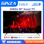 GINZA Smart TV 50 Inch TV Flat Screen Smart TV Sale Android TV