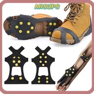 MISUPS Ice Claw, Spike 10 Teeth Ice Gripper Spike,  Anti-Slip Universal Climbing Crampon For Shoes
