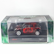 SAICO MINI COOPER S SCALE 43 DIECAST METAL RED BLACK