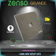 Zenso Grande Gold Switch / Swtches & Socket 20A 2 Way Tv Astro Tel Data Cat5 Data Cat6 Dimmer Interm