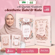 Says Quran - A5 Al Quran Custom Name AESTHETIC SERIES ZAHR KALE - Can Write Name on Cover - Beautifu