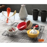 【WUCHT】3 PIECES COLORFUL PORCELAIN SMALL DISH / SMALL BOWL FOR SAUCE / DESSERT / SMALL PORTION MEAL 