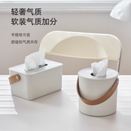Portable Household Tissue Box Coffee Table Restaurant Desktop Round Square Napkin Storage Box Roll P