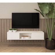 Simple 4 Feet Wall Mounted TV Cabinet TV Console Wall TV Cabinet TV Rack Hanging TV Cabinet Furniture Rak TV Dinding