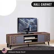 5FT TV Cabinet Vintage Style with Multiple Compartment / Kabinet TV 5 Kaki
