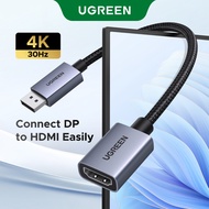 【2 PCS】UGREEN DP to HDMI Male to Female High Speed Video Adapter Converter for Notebook Smart TV App