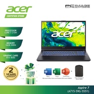 ACER ASPIRE 7 GAMING A715-59G-555Y (CORE 5 210H/16GB/512GB/RTX4050/15.6"/W11H/HOME24+M365B/2YW)-BLAC