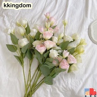 KKINGDOM Artificial Lisianthus Flowers, Large Size Silk Material Artificial Eustoma Grandiflorum Ros