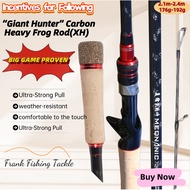 H-Power Heavy Cover Rod – 6000g Test, Cross-Carbon, Baitcasting/Spinning, 2.1–2.4m