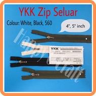 (4 inch, 5 inch) YKK CFC-39/ Zip Seluar/ Trousers Zippers
