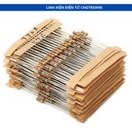 Package of 50 1/4W Line Resistors 5% Values, Specialized Electronic Components