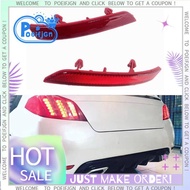 1Pair Car Rear Bumper Fog Light Parking Warning Reflector Taillights Brake Lamp for  508 2011-2014