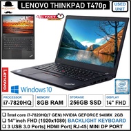 Lenovo Thinkpad T470/T470p/T470s Core i7/i5 -(6th/7th/8th Gen) 14"Inch Fhd Upto 1TB SSD  Window 10
