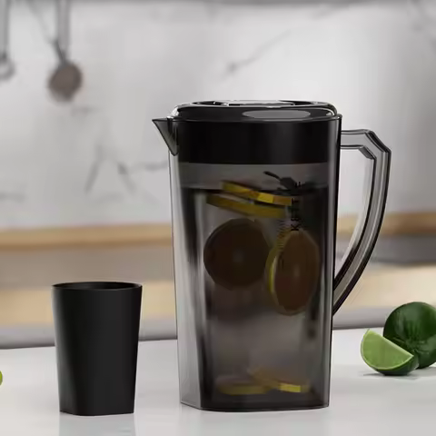 Drinkware Large Capacity Cold Water Kettle Heat Resistant Fall-resistant Pitcher 1.3/2.2/3L Plastic 