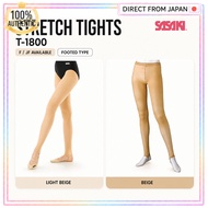 SASAKI T-1800 Stretch Tights Rhythmic Gymnastics Footed Tights Beige Light Beige F JF