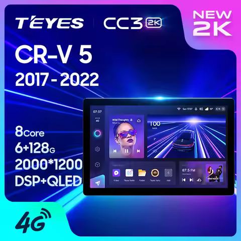 TEYES CC3 2K 11.0 13.0 inch For Honda CRV CR-V 5 RT RW 2017 - 2022 Car Radio Multimedia Video Player