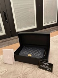 chanel boy wallet on chain woc crossbody handbag 有單