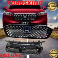 FREE LOGO HONDA HRV VEZEL 2023 FRONT BUMPER GRILLE CHROME RS S 1.5T RS E V SPEC TURBO DIAMOND SPEC