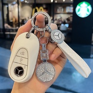 Mercedes-Benz Key cover E300L C260L C200L A200L GLE GLC300L GLA200 car keychain car key cover car ke