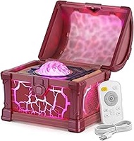 Aurora Projector Treasure Chest - Magic Aurora Lights for Ceiling & Walls | 8 Colours & Brightness L